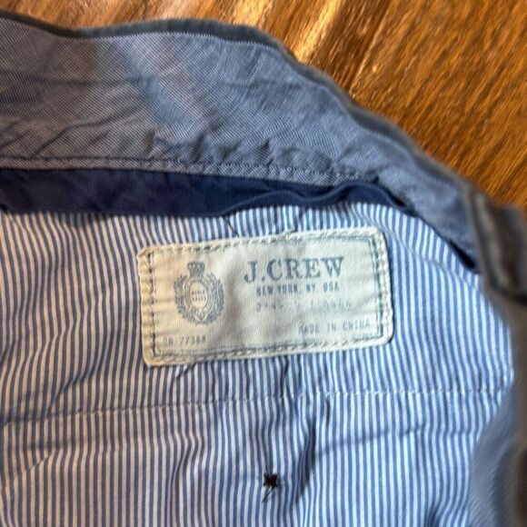 J.Crew grey blue cotton 10” chino short size 35 - Picture 3 of 8
